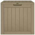 thumbnail image 3 of vidaXL Garden Storage Box Grey 55.5x43x53 cm Polypropylene, 3 of 5