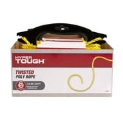 (2 pack) Hyper Tough Item# PT450Y-HT, Polypropylene Twisted Rope, 1/4 x 50, 1 Each