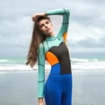 thumbnail image 2 of Women's Full Body Wetsuit Cold Water Keeping Warm Neoprene Diving Suit Rash Guard One-Piece Long Sleeve Zip Quick Dry Sunsuit, 2 of 9