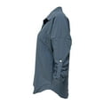 thumbnail image 4 of Coduop Denim Shirt for Women Casual Long Sleeve Button-Up Chambray Jean Tops S-2XL, 4 of 6