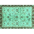thumbnail image 1 of Ahgly Company Indoor Rectangle Abstract Turquoise Blue Modern Area Rugs, 7' x 10', 1 of 4