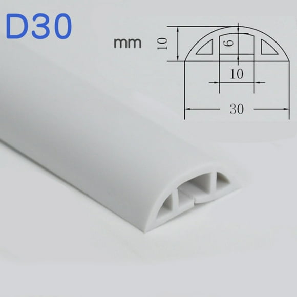 Heavy Duty Floor Cable Protection Cover Floor Cable Cover Rubber Trunking 1M