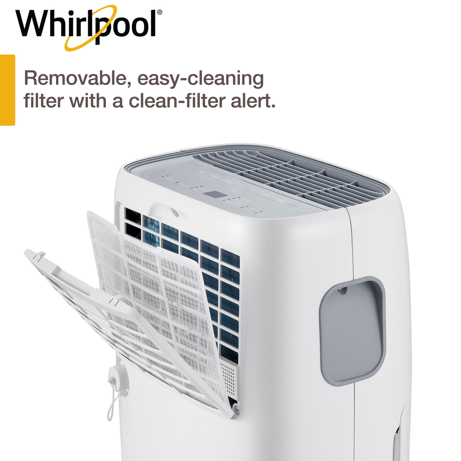 Whirlpool 20 Pt. 1 500 Sq. ft. Dehumidifier in White Automatic