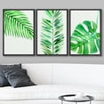 thumbnail image 2 of wall26 Canvas Print Wall Art Set Tropical Monstera Leaf Variety Floral Plants Watercolor Modern Art Rustic Colorful Multicolor Pastel for Living Room, Bedroom, Office - 24"x36"x3 Black, 2 of 5