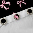 thumbnail image 4 of Feelyou Kawaii Bow-tie Black Out Curtains, Black Pink Curtains Pack of 2 (42x63 Each), 4 of 6