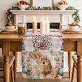 thumbnail image 4 of Easter Rabbit Eggs Cotton Linen Table Runner for Dining Kitchen, Spring Flowers Leaves Pastoral Pink Laid Wedding Outdoor Party Tablerunners, Dresser Scarf Coffee Tablecloth Runners 13x70 Inches, 4 of 9