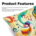 thumbnail image 2 of Note Velvet Throw Pillow Inserts with Unique Patterns - Set of 2 - 16x16, 18x18, 20x20 inches for Throw Pillow Covers - Various Occasions, 2 of 6