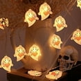 thumbnail image 4 of Neoyler Halloween Decorations Indoor with Ghost Skull Pumpkin Light String for Home Spooky Holiday Decor Waterproof Led Low Voltage Flexible Lighting for Walls and Windows 118.1in Red, 4 of 6