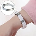thumbnail image 5 of DIY Sports Couple Bracelets Adjustable Lette for Outdoor Men Women Lover White, 5 of 8