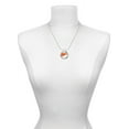 thumbnail image 3 of Delight Jewelry Acrylic 3/4" Orange Megaphone Miracles Ring Charm Necklace, 18", 3 of 4