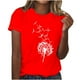 thumbnail image 1 of Camiseta de Manga Corta de Cuello Redondo Impresa para las Mujeres, Casual Diario Y Partido de Moda Superior, 1 of 2