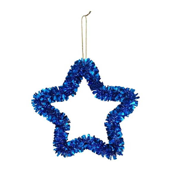 JHyouerji 2 Pcs 4th of July Wreath for Front Door 250th Anniversary Patriotic Star Decoration 13 Inch for Independence Day Wall Window Home Decoration Party Supply