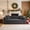 Gray, variant on 3 Seater Boneless Couches, 82.7" Modern Corduroy Floor Sofa with Side Storage Pockets & 2 Pillows, No Assembly Low Profile Convertible Sleeper Lounge Bed, Gray