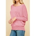 thumbnail image 5 of Made by Johnny Women's Batwing Long Sleeve Top XL PINK, 5 of 6