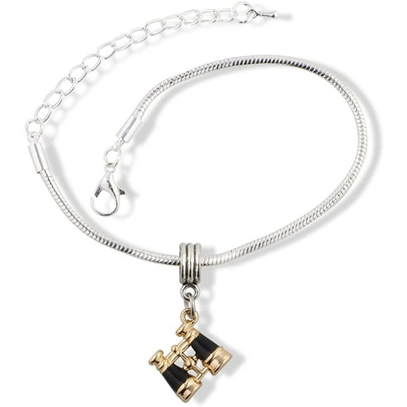 EPJ Jumelles Bracelet Chaîne Serpent Noir et Or