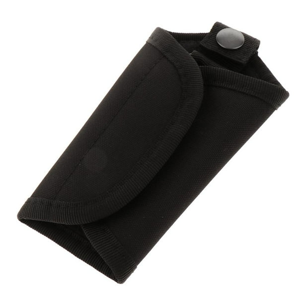Silenciador de lve con broche y lvero, ajuste en presil para cinturón de 3 pulgadas (8 cm), negro DYNWAVEMX Porta llaves silencioso