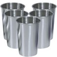 thumbnail image 1 of 5 piezas Copas de vinos de acero inoxidable tazas de agua multifunción Topes de cerveza para el hogar suministro de casas, 1 of 8