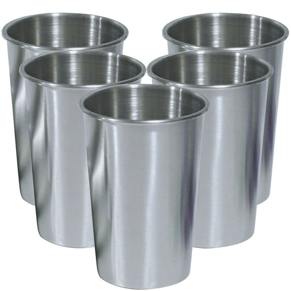 KAKOWELY 5 tazas de vino de acero inoxidable, tazas de agua multifunción, tazas de cerveza para el hogar, suministros para el hogar
