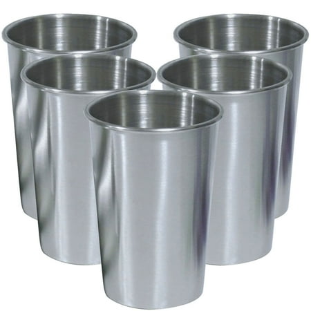 

5Pcs Stainless Wine Cups Multi-function Water Cups Household Beer Cups Home Supply