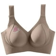 thumbnail image 2 of Weiqiqre Bras for Women Wireless Push Up Bra Full Coverage No Underwear Seamless Plus Size for Older Women, 2 of 10