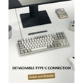 thumbnail image 4 of Keychron C1 Pro 8K QMK Wired RGB Hot Swappable Custom Mechanical Keyboard TKL, Brown Switch, 4 of 8