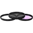 thumbnail image 2 of 58mm High resolution Pro series Multi Coated HD 3 Pc. Digital Filter Set for Most Cameras Models+ eCostConnection Microfiber Cloth, 2 of 3