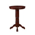 thumbnail image 2 of Ava 42 Inch Pub Bar Table Wood Sunburst Design Carved Pedestal Espresso Brown, 2 of 5