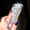 thumbnail image 3 of iPhone xr Diamond Case for Women 3D Glitter Sparkle Bling Case Luxury Shiny Crystal Diamond Bumper Clear Gems Cute Protective Girly Case Girls Cover(Sliver), 3 of 13