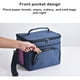 thumbnail image 5 of Guardurnaity Fiambrera, bolsa de papel de aluminio, bolsas enfriadoras de alimentos, tela Oxford, almacenamiento de Picnic, gran capacidad, multifunción, Bolsas de mensajero y de hombro Azul marino Guardurnaity AP012493-03, 5 of 6