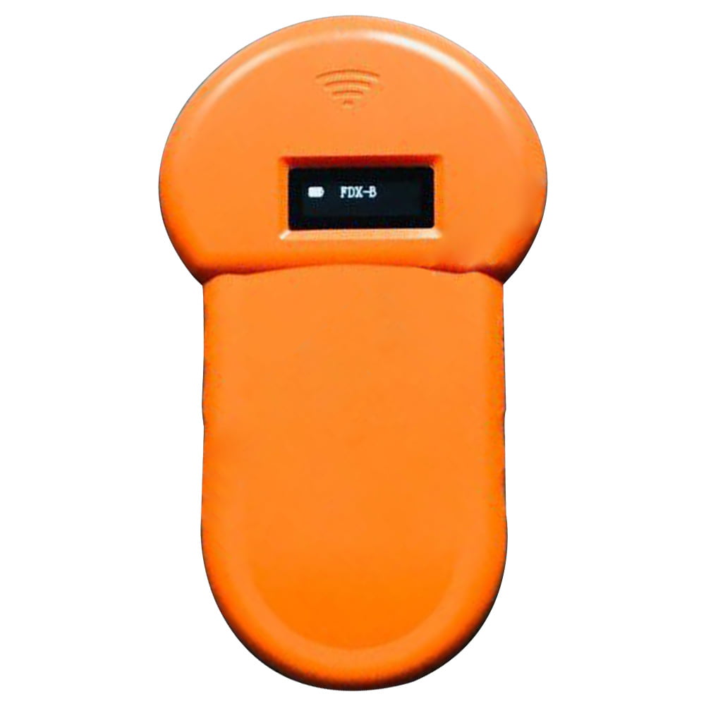 134.2khz RFID Handheld Electronic Pet Scanner Animal Microchip Reader Orange 