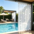 thumbnail image 4 of WDOBM Window Curtains, Privacy Curtains, No Drill Portable Waterproof Mosquito Net Outdoor Folding Curtain, Sheer Curtains, Light Filtering Curtains for Patio Curtains, 4 of 9