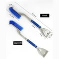 thumbnail image 2 of YIMWNYI 2-in-1 Snow Shovel and Ice Scraper Brush, Winter Snow Clearing Tool, Vehicle Snow Removal Scraper, Deicer with Foam Handle, Portable Snow Brush and Scraper Set, 2 of 9