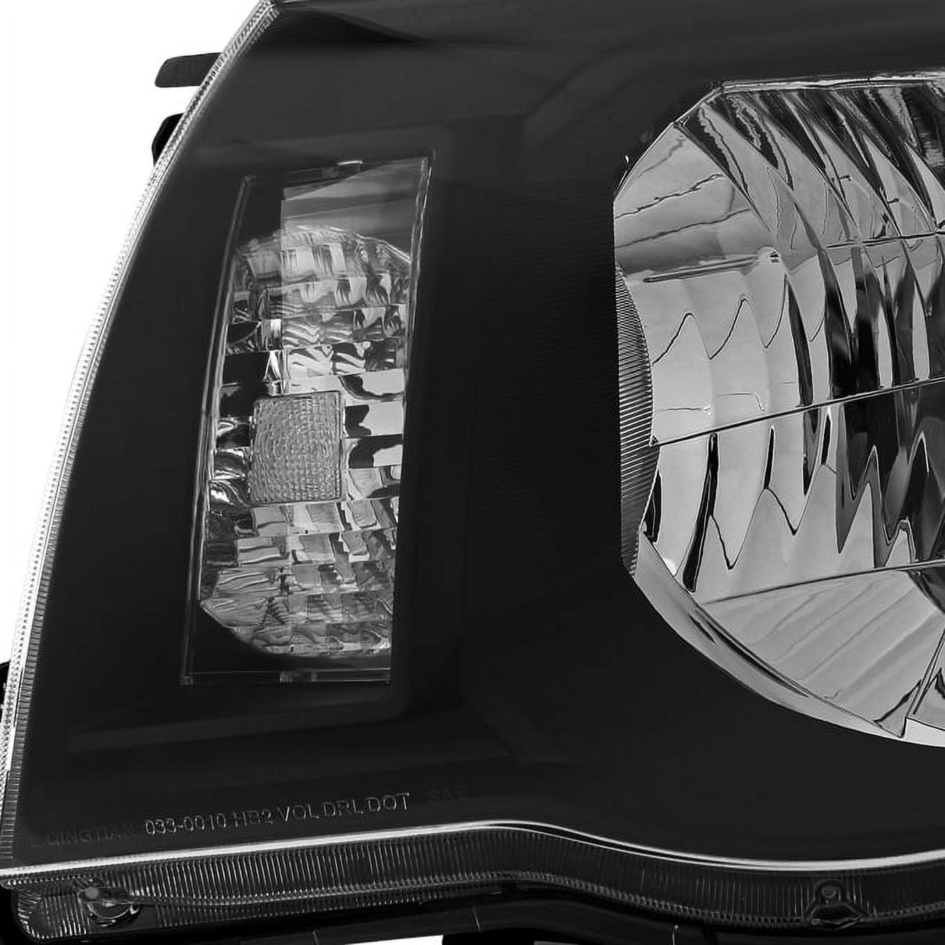 AKKON - For 2005-2011 Toyota Tacoma OE Replacement Black Headlights Pair Driver Left+Passenger Right Head Lamps