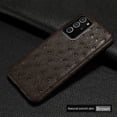 thumbnail image 1 of Funda de cuero 100% genuino de avestruz para Samsung Galaxy Note 20 Ultra 10 A52 A52S A51 A53 A54 A34 S23 S21 S20 FE S10 S22 Plus qym unisex, 1 of 2