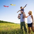 thumbnail image 5 of 3 Pack Kids Foam Glider Planes with Starter, Outdoor Flying Toys, Safe Soft Airplane Play Set - Birthday Gifts for Boys Girls Ages 4 and Up, 5 of 9