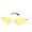 Gold frame yellow film, variant on Adults Cat Eye Sunglasses Vintage Metal Frame Triangle Ocean Piece Design AC Lenses Full Frame Non Polarized Fashion