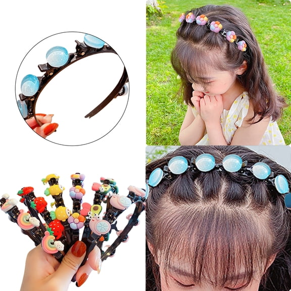 batmeuy Kid Headband Various Patterns High Elasticity Decorating Colorful Cute Hair Band Clip Strawberry Headwear Accessory for Girls