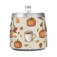 thumbnail image 7 of Yayeee Ashtray with Lid for Cigarette Smokeless Stainless Steel Home Ash Holder, Fall Pumpkin Pattern, 7 of 7