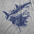 thumbnail image 2 of Womens Shark Ink Splatter T Shirt Funny Awesome Shark Week Lovers Tee for Ladies Womens Graphic Tees, 2 of 9