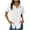White, variant on Purcolt Womens Button Down Shirt Casual Short Roll-up Sleeve Loose Fit Laple Collared Work Plain Blouse Tops with Pockets S-3XL