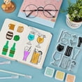 thumbnail image 2 of Beer Clear Stamps and Cutting Dies Beer Stamps and Embossing Die Cuts Silicone Stamp Cards and Metal Cutting Die, 2 of 7