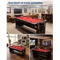 thumbnail image 7 of 7-Foot 3-in-1 Multi-Game Table, Air Hockey Billiards Table Tennis Combo with High-Performance Airflow, Flip Top & Full Accessories for Game Room, 7 of 7