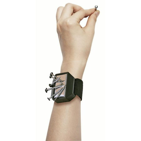 Magnet Wrist Strap - Magnetic Wristband Tool Belt for Holding Screws (Best Magnetic Shielding Material)