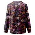 thumbnail image 4 of TAIAOJING Womens Tops Valentine's Day Print Top Shirt Crewneck Long-Sleeved Sweatshirt Blouse Casual Pullover Love Printed Soft Tops, 4 of 5