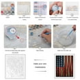 thumbnail image 3 of Paint By Numbers Kit for Adults Beginner - DIY Patriotic Baseball Bats Display Canvas Painting Kits for Adults, Frameless Paint By Number for Adults for Home Wall Decor 16x20 Inch, 3 of 7