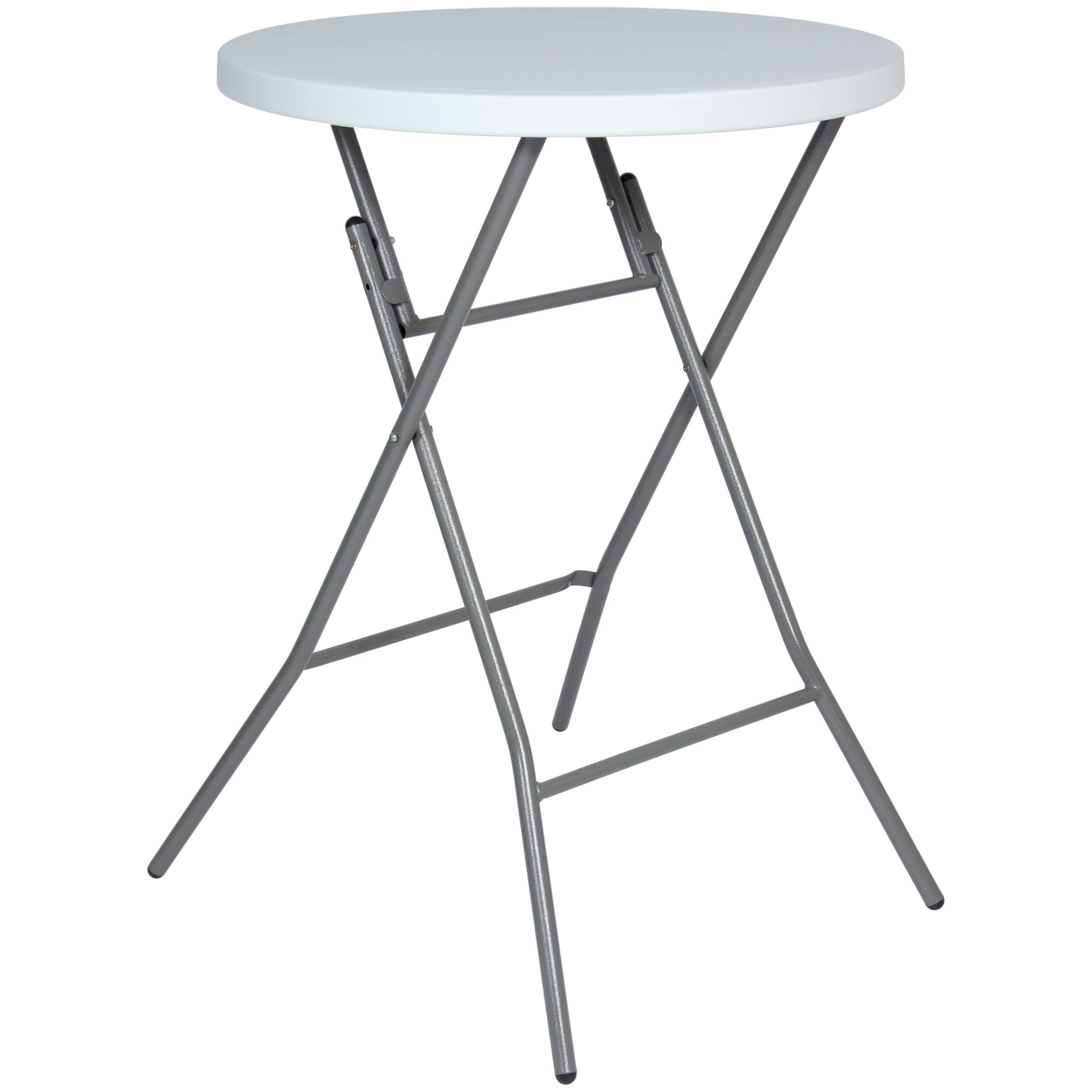 Best Choice Products 32in Indoor/Outdoor Round Bar Height Folding Table