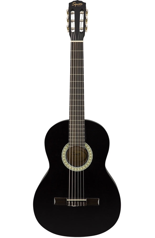 Gloss Black Finish Squier SA-150N Squier Beginner Nylon String Classical Acoustic Guitar 