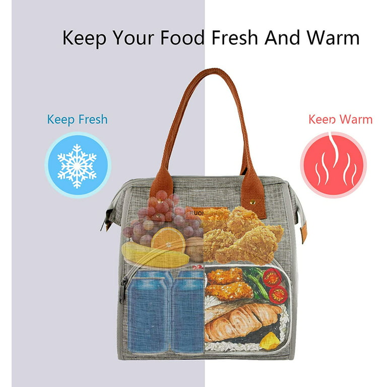 Insulated Lunch Bag for Women Large Adult Lunch Box Cute Lunch