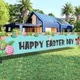 thumbnail image 5 of Beautynvta Happy Easter Banners for Outside, 19.6x118 Inch, Easter Yard Lawn Sign Backdrop Banner, Spring Easter Eggs Banner for Indoor Outdoor Easter Party Supplies, 5 of 6