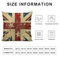 thumbnail image 5 of PRATYUS USA American Flag and The Union Jack British Flag Throw Pillow Cover Farmhouse Cushion Case for Sofa Couch  18x18in, 5 of 5
